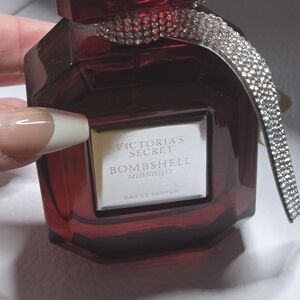 Victoria's Secret Bombshell Midnight Perfume - Red and Silver